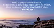 1. Petrov 1:13