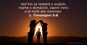 1. Timotejovi 5:8