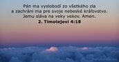 2. Timotejovi 4:18