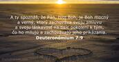 Deuteronómium 7:9