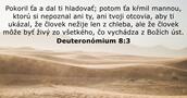 Deuteronómium 8:3