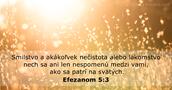 Efezanom 5:3
