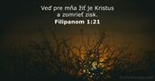 Filipanom 1:21