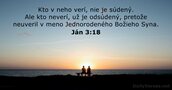 Ján 3:18