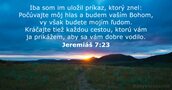 Jeremiáš 7:23