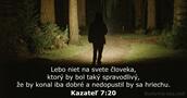 Kazateľ 7:20