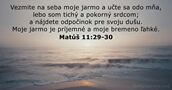 Matúš 11:29-30