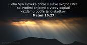 Matúš 16:27