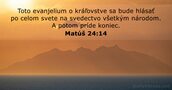 Matúš 24:14