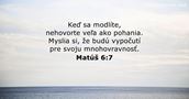 Matúš 6:7