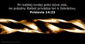 Príslovia 14:23