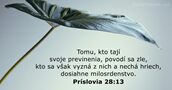 Príslovia 28:13