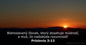 Príslovia 3:13