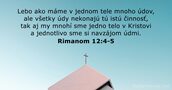 Rimanom 12:4-5