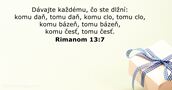 Rimanom 13:7