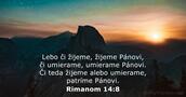 Rimanom 14:8