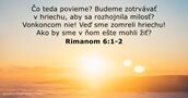 Rimanom 6:1-2