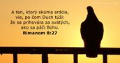 Rimanom 8:27