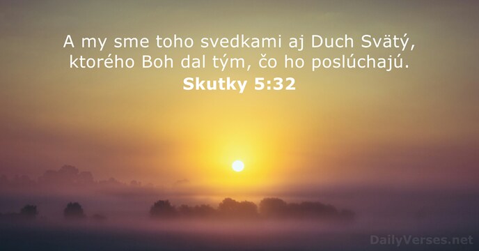 Skutky 5:32