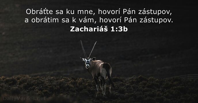 Zachariáš 1:3b