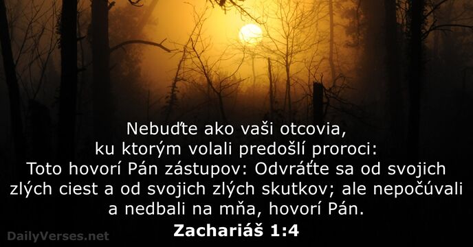Zachariáš 1:4