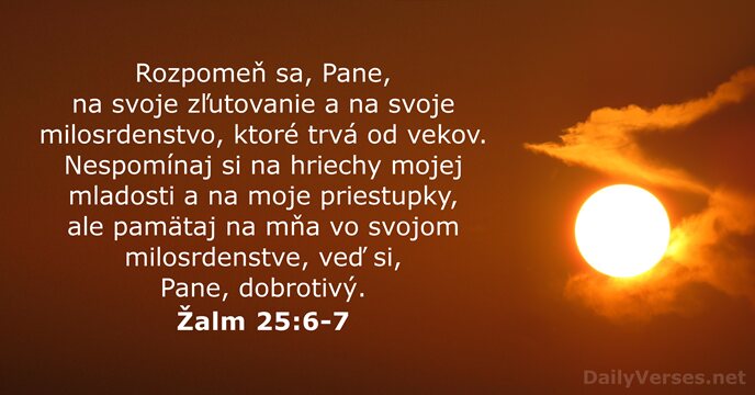 Žalm 25:6-7