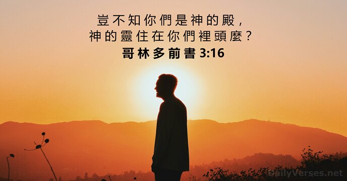 哥 林 多 前 書 3:16
