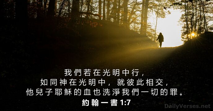 約 翰 一 書 1:7