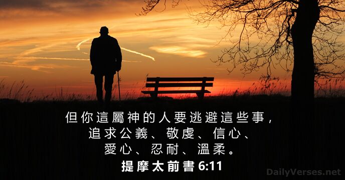 提 摩 太 前 書 6:11