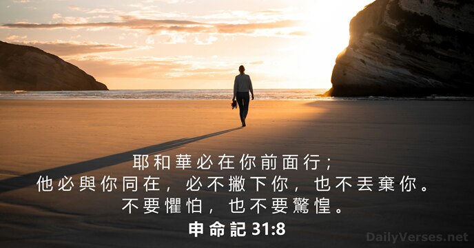 申 命 記 31:8