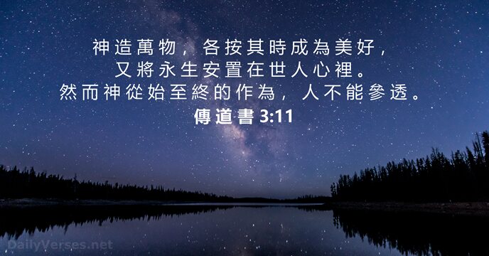 傳 道 書 3:11