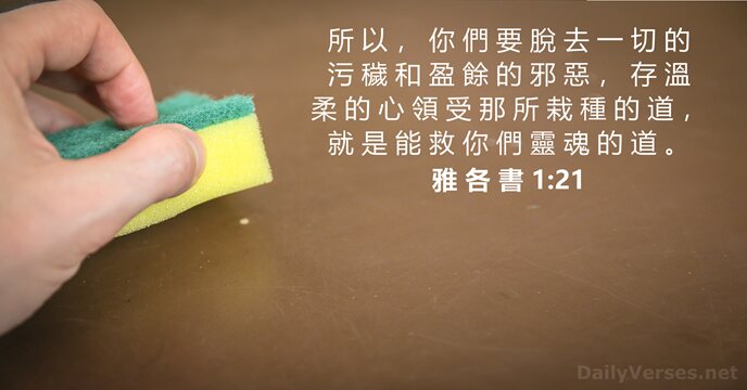 雅 各 書 1:21