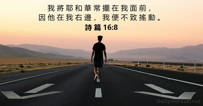 詩 篇 16:8