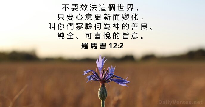 羅 馬 書 12:2