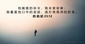 約 伯 記 23:12