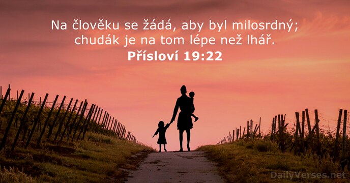 Přísloví 19:22